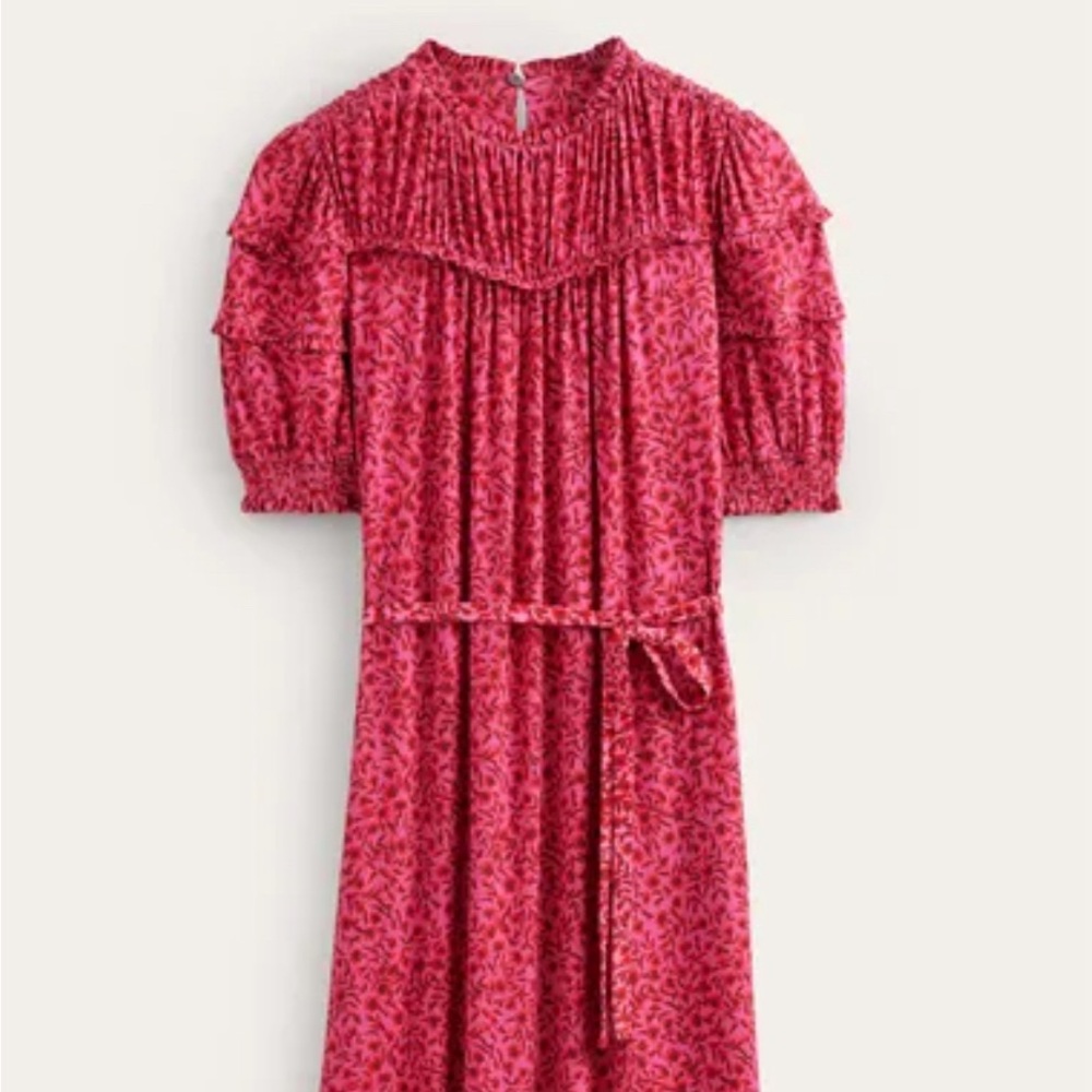 Boden Yoke Detail Midi Dress size 4R New with tags